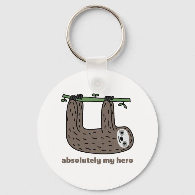 Sloth the Hero Keychain (Front)