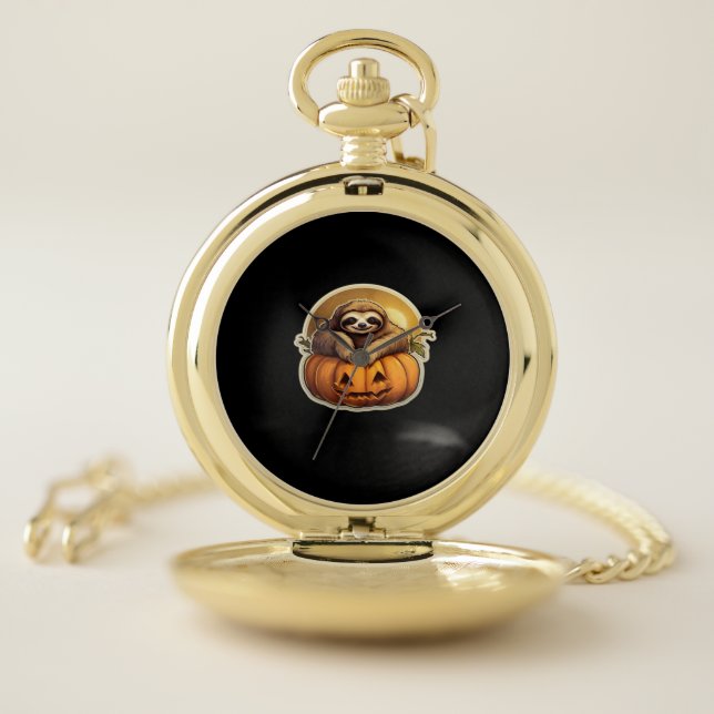 Sloth themed halloween Classic T-Shirt_1 Pocket Watch (Inside)