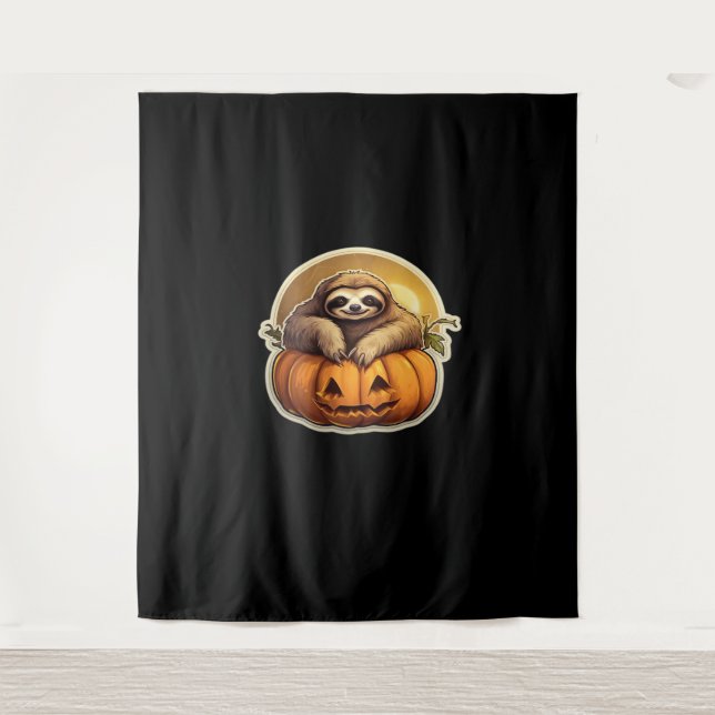 Sloth themed halloween Classic T-Shirt_1 Tapestry (Front)