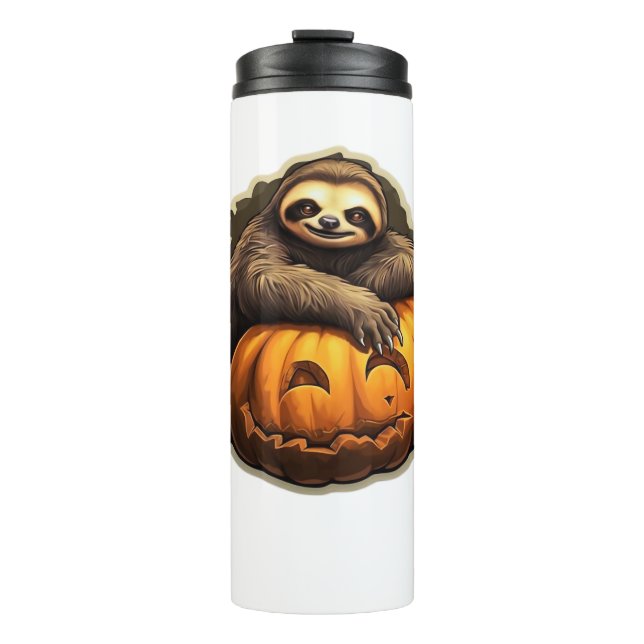 Sloth themed halloween Classic T-Shirt Thermal Tumbler (Front)