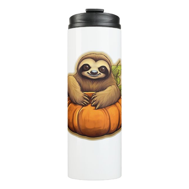 Sloth themed halloween Oversized T-Shirt_1 Thermal Tumbler (Front)