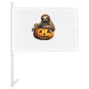 Sloth themed halloween Oversized T-Shirt Car Flag