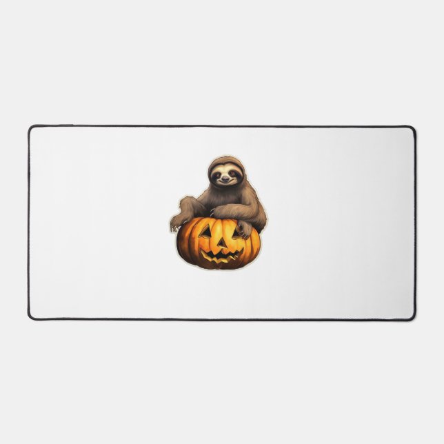 Sloth themed halloween Oversized T-Shirt Desk Mat (Front)