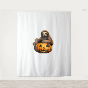Sloth themed halloween Oversized T-Shirt Tapestry