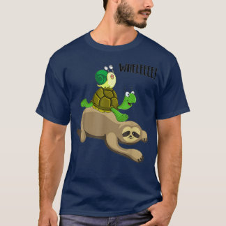 Sloth Turtle Snail Funny Running Team Gift T T-Shirt