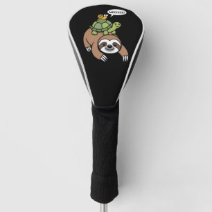 Sloth Turtle Snail Piggyback Animal Running Wild Golf Head Cover