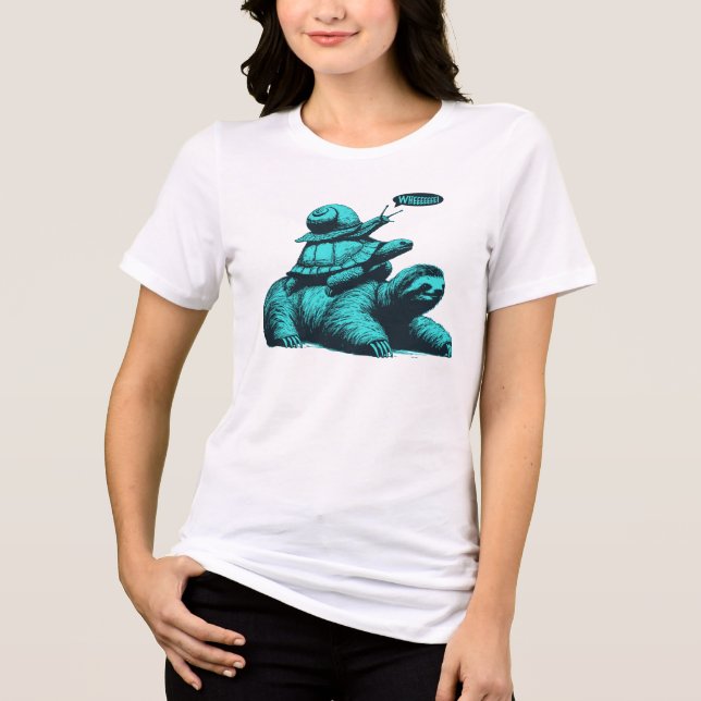 Sloth Turtle Snail Shirt (Front)