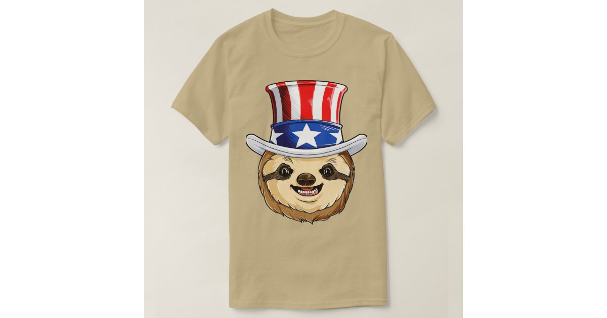 Kids Funny 4th July T Shirt Patriotic Baseball Shirt Uncle Sam Hat