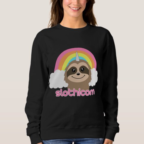 Sloth Unicorn Cute Rainbow Jumper Sweater