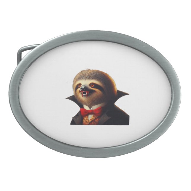 Sloth Vampire Classic T-Shirt Belt Buckle (Front)