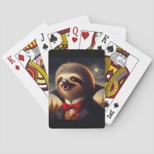 Sloth Vampire Poker Cards