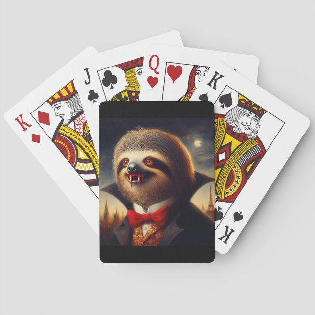 Sloth Vampire Poker Cards (Back)