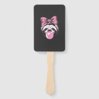 Sloth Wearing Glasses and Blowing Pink Bubble Gum 