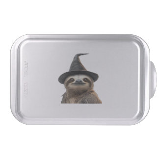 Sloth Wearing Halloween Witch Hat Classic T-Shirt Cake Pan