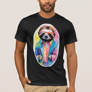 sloth wearing suit T-Shirt