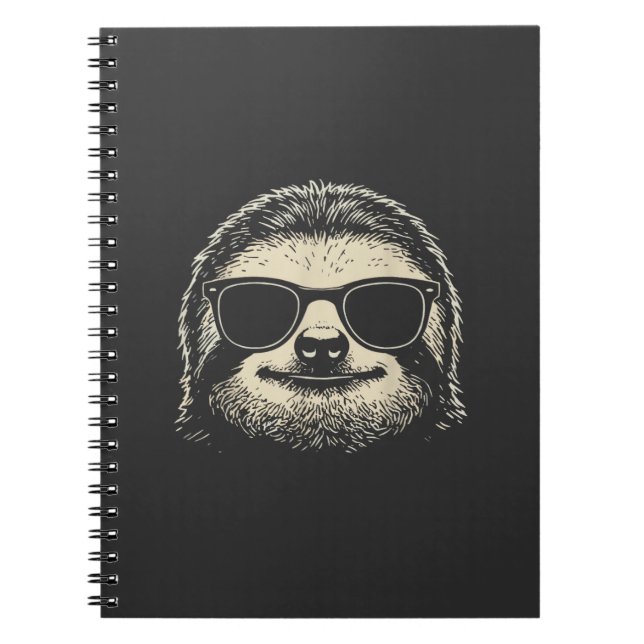 Sloth Wearing Sunglasses Graphic Sloth Shirt Men W Notebook (Front)