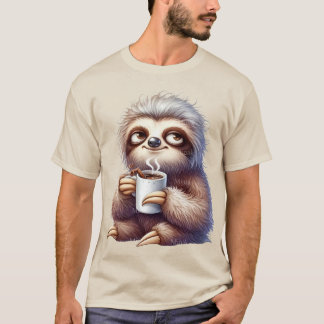 Sloth with a cup of coffee T-Shirt