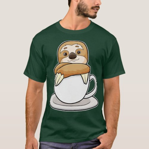 Sloth with Cup of Coffee 1 T_Shirt