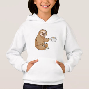 Sloth with Cup of Coffee Hoodie