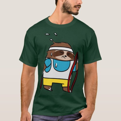 Sloth with resistance Bands T_Shirt