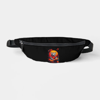 Sloth with skateboard on halloween night Classic T Fanny Pack