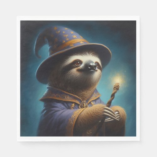 Sloth Wizard Napkins