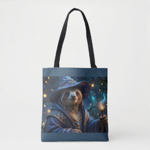 Sloth Wizard Tote Bag