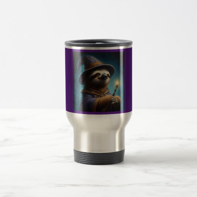 Sloth Wizard Travel Mug (Center)