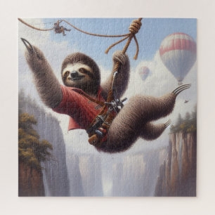 Sloth Ziplining Jigsaw Puzzle