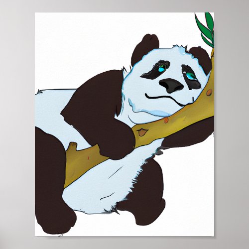 Slothful Panda Poster