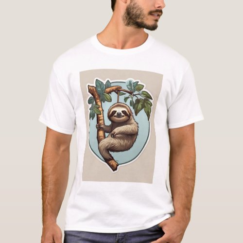 Slothful Serenity Tees Unwind in Style with our L T_Shirt