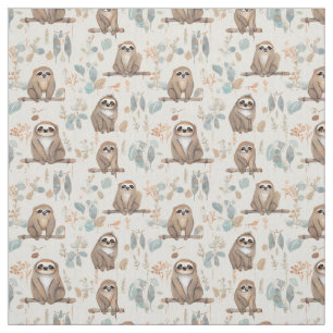 Slothful Whimsy: Whimsy Sloth Fabric