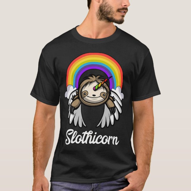 Slothicorn Sloth Unicorn T-Shirt (Front)