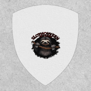 Slothoween Chill And Thrill - Creepy Sloth Classic Patch