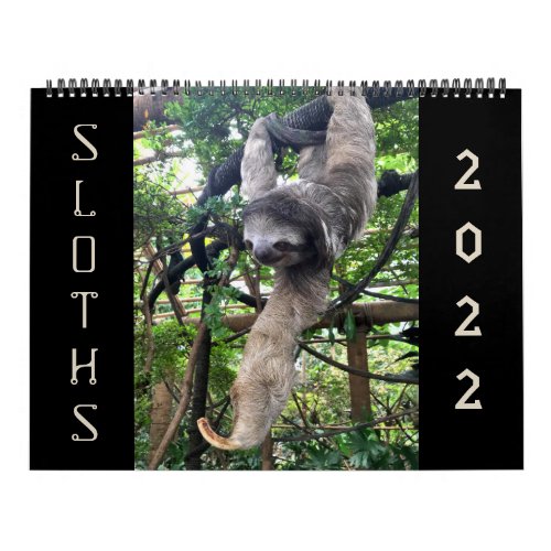 Sloths 2022 Calendar