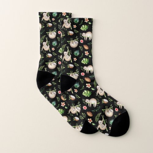 Sloths All_Over_Print Socks