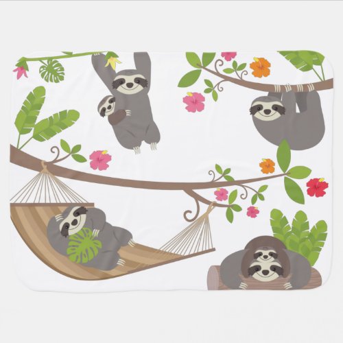 Sloths Baby Blanket