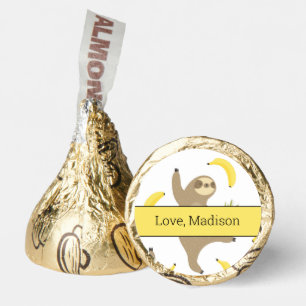 Sloths & Bananas Pattern Hershey®'s Kisses®