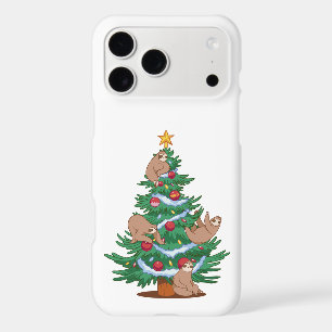 SLOTHS CHRISTMAS TREE iPhone 17 PRO MAX CASE