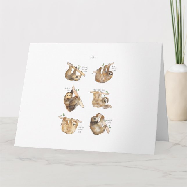 Sloths Classic  Card (Front)