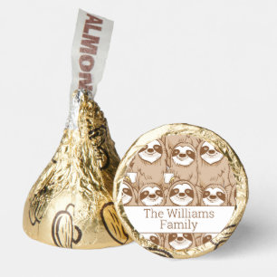 Sloths & Coffee Pattern Hershey®'s Kisses®