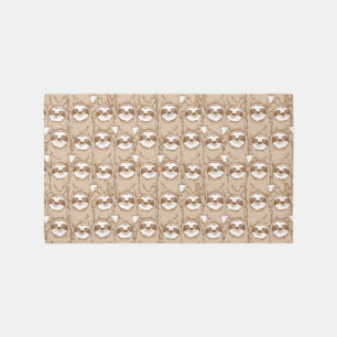 Sloths & Coffee Pattern Rug