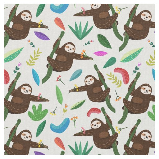 Sloths Fabric