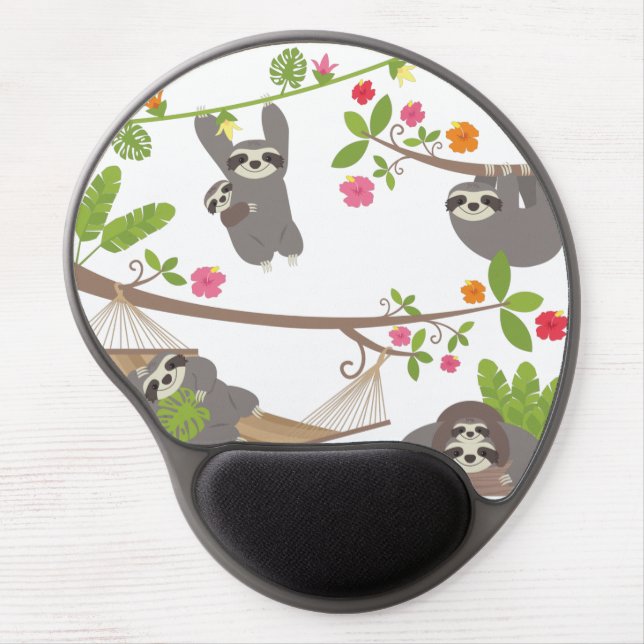 Sloths Gel Mouse Pad (Front)