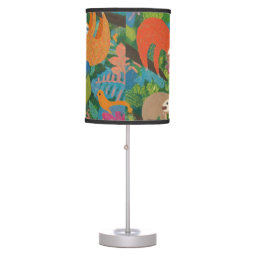 Sloths Hanging out in Trees Table Lamp | Zazzle