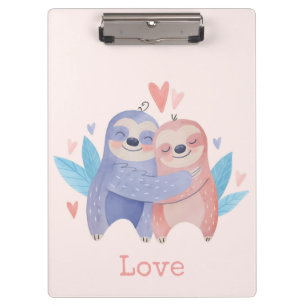 Sloths in Love Clipboard