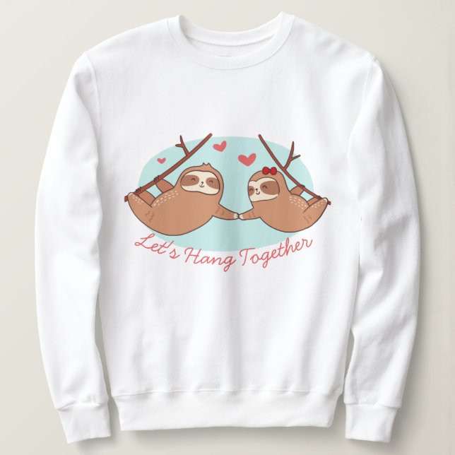 Sloths in Love Sweatshirt (Design Front)