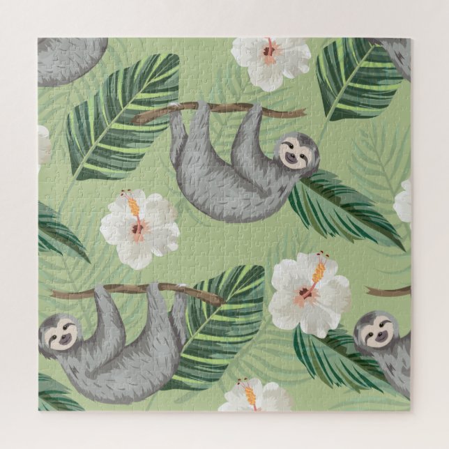 Sloths In The Jungle Jigsaw Puzzle (Vertical)