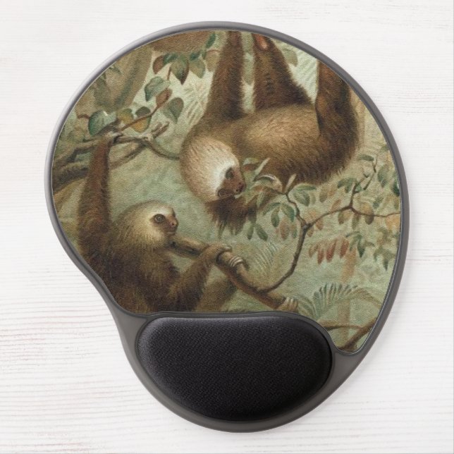Sloths In Trees Gel Mouse Pad (Front)
