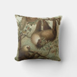 Sloths In Trees Throw Pillow at Zazzle